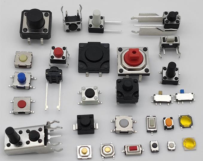 不同輕觸開關(guān)規(guī)格尺寸參數(shù)